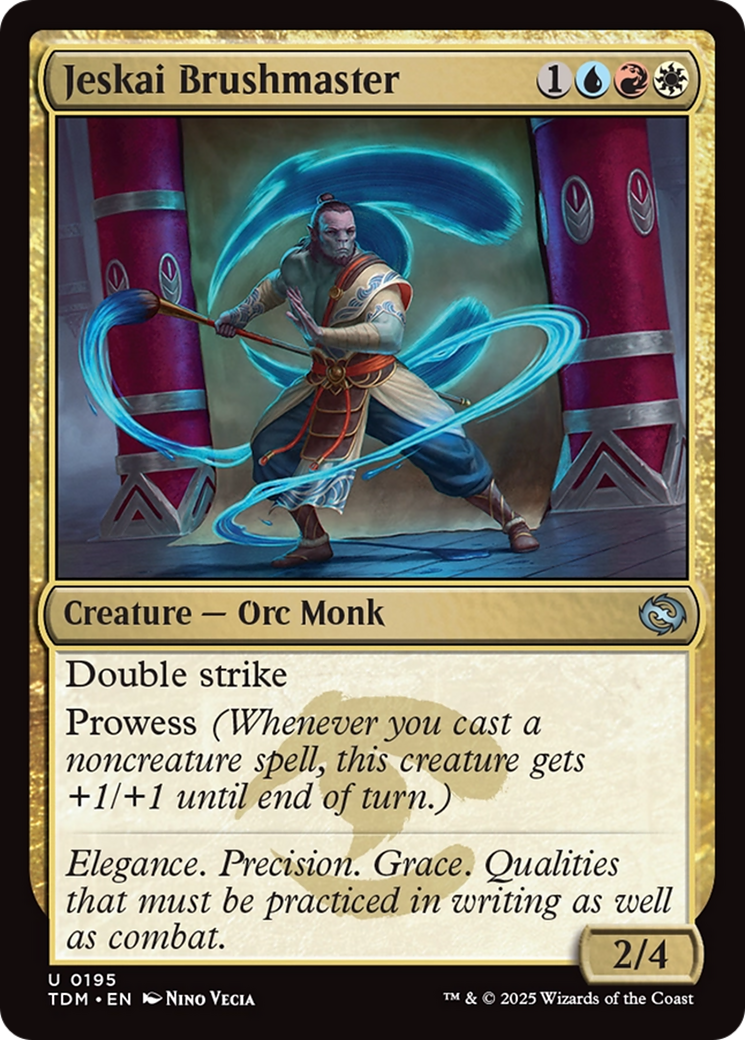 Jeskai Brushmaster (TDM-195) - Tarkir: Dragonstorm Foil