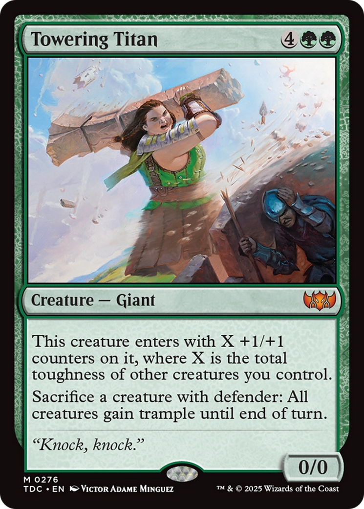 Towering Titan (TDC-276) - Commander: Tarkir: Dragonstorm