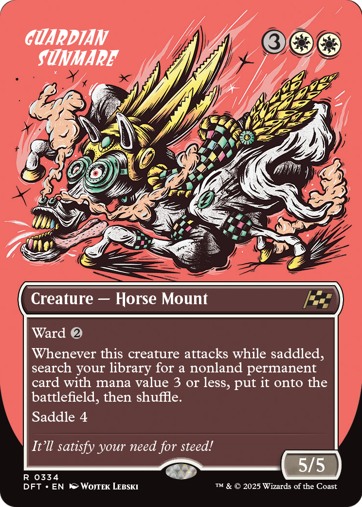 Guardian Sunmare (Borderless) (DFT-334) - Aetherdrift Foil
