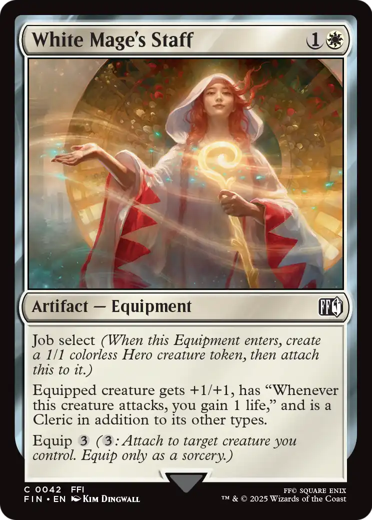 White Mage's Staff (FIN-042) - FINAL FANTASY Foil