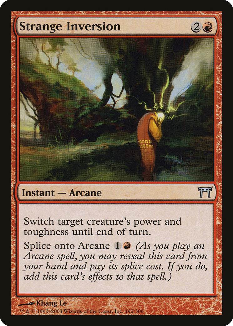 Strange Inversion (CHK-192) - Champions of Kamigawa Foil
