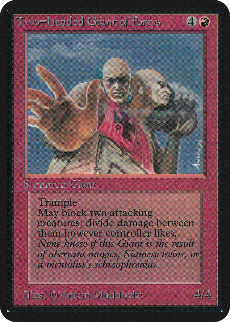 Two-Headed Giant of Foriys (LEA-) - Limited Edition Alpha