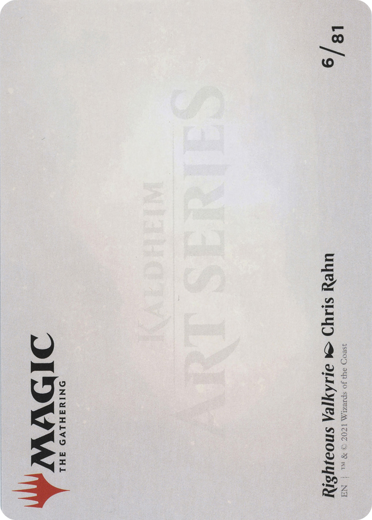 Righteous Valkyrie // Righteous Valkyrie (ASKHM-006) - Art Series: Kaldheim (Borderless)