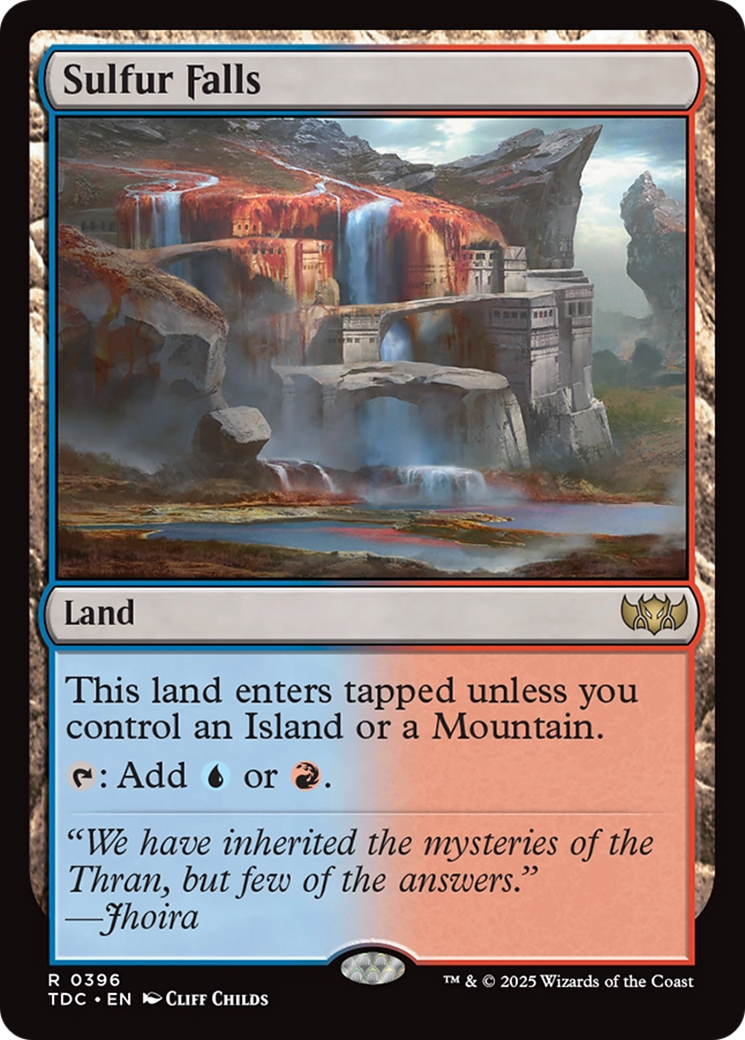 Sulfur Falls (TDC-396) - Commander: Tarkir: Dragonstorm