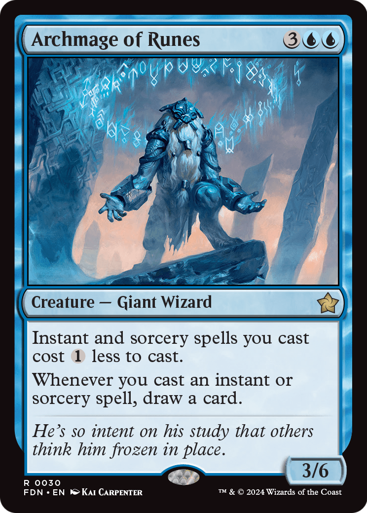 Archmage of Runes (FDN-030) - Foundations Foil