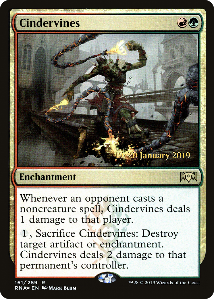 Cindervines (PRE-161) - Ravnica Allegiance Promos Foil