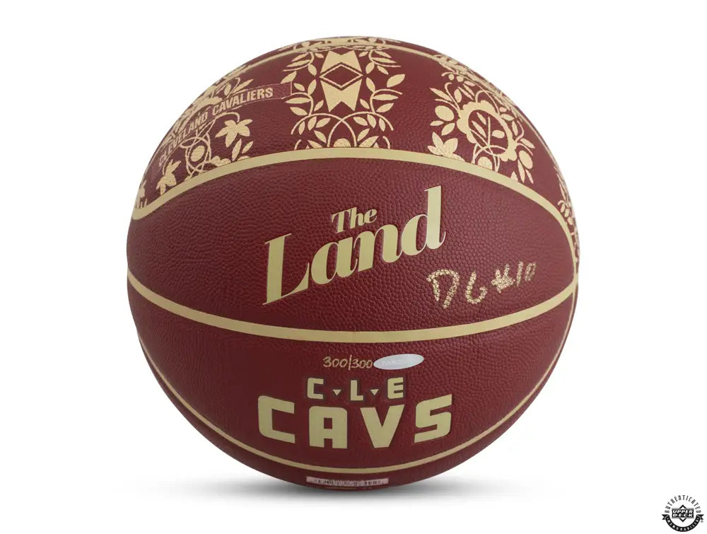 Darius Garland Autographed 2023-24 NBA City Edition Collector Wilson Basketball Ltd to 300 (Upper Deck Authenticated)