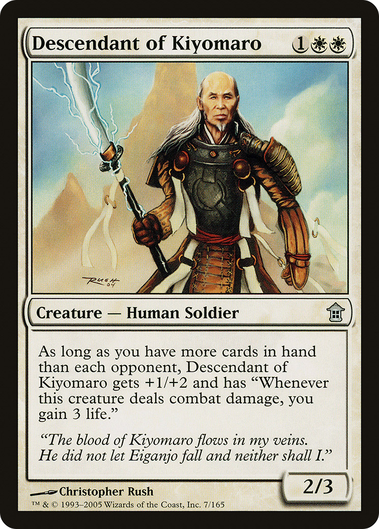 Descendant of Kiyomaro (SOK-007) - Saviors of Kamigawa Foil
