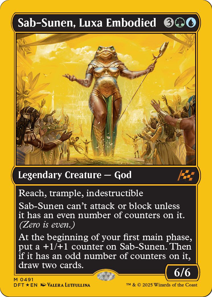 Sab-Sunen, Luxa Embodied (First-Place Foil) (DFT-491) - Aetherdrift Foil