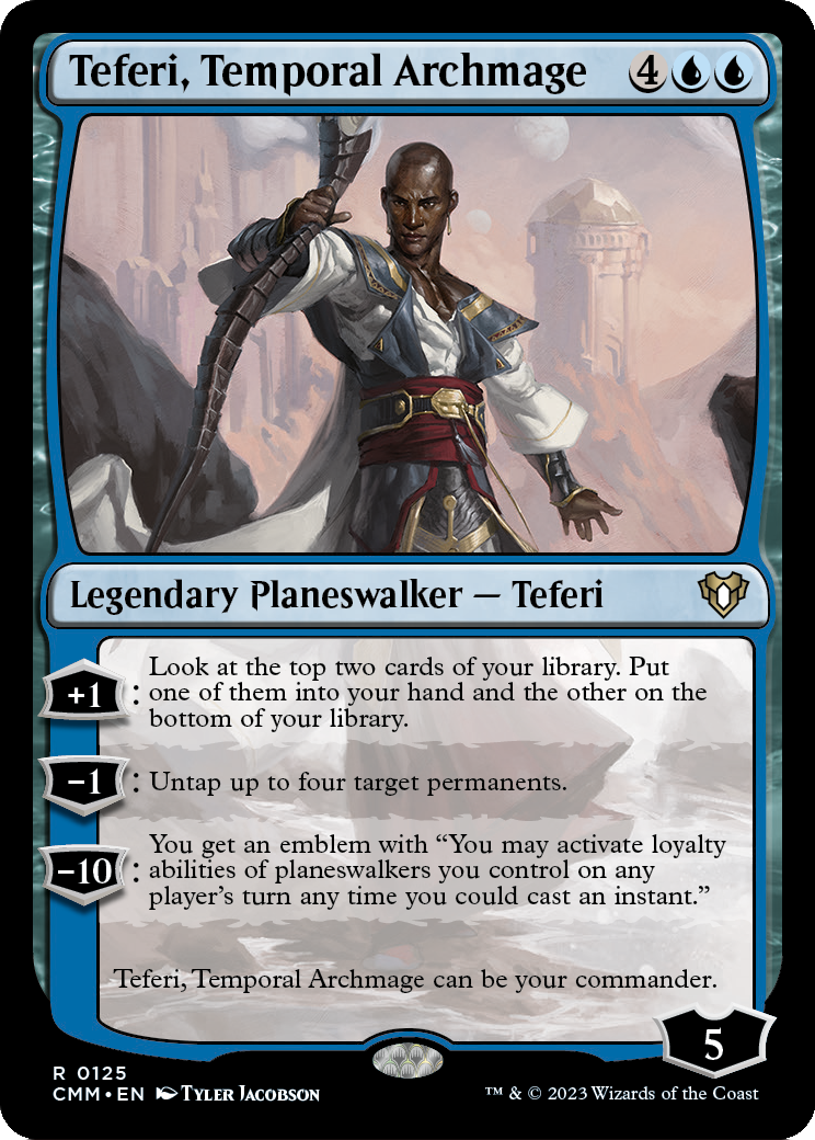Teferi, Temporal Archmage (CMM-125) - Commander Masters