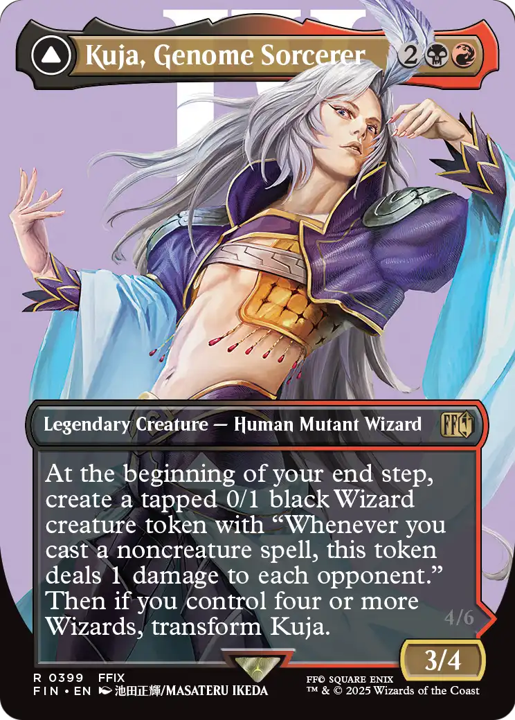 Kuja, Genome Sorcerer (Borderless) (FIN-399) - FINAL FANTASY Foil