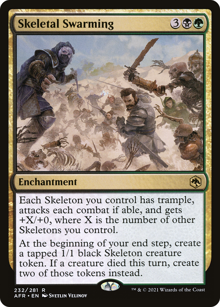 Skeletal Swarming (AFR-232) - Adventures in the Forgotten Realms Foil