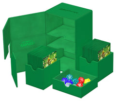 Ultimate Guard Twin Flip n' Tray 160+ Deck Case - Green | Eastridge Sports Cards