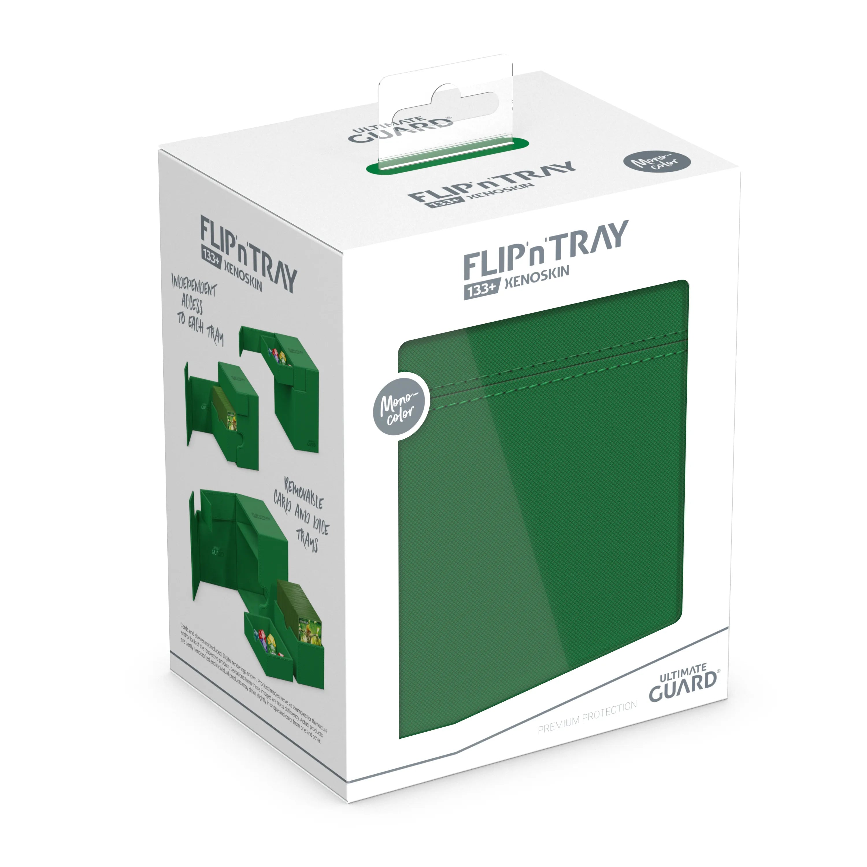 Ultimate Guard Twin Flip n' Tray 133+ Deck Case - Green | Eastridge Sports Cards