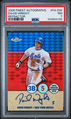 2005 Finest Autographs Refractor #FA-DW David Wright PSA 7 | Eastridge Sports Cards