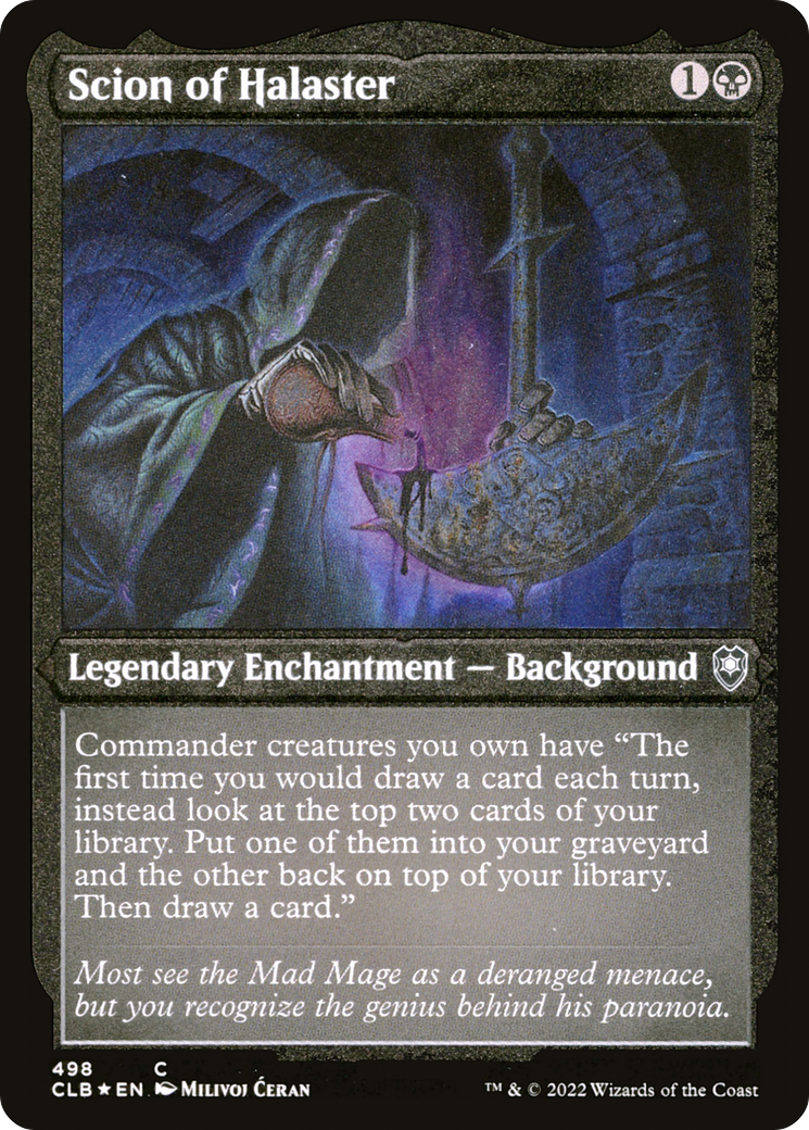 Scion of Halaster (CLB-498) - Commander Legends: Battle for Baldur's Gate Foil