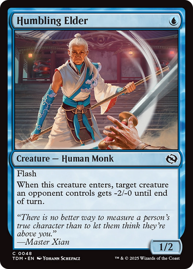 Humbling Elder (TDM-048) - Tarkir: Dragonstorm Foil