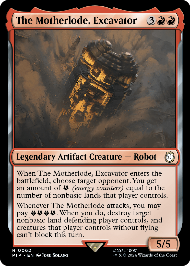 The Motherlode, Excavator (PIP-062) - Fallout Foil