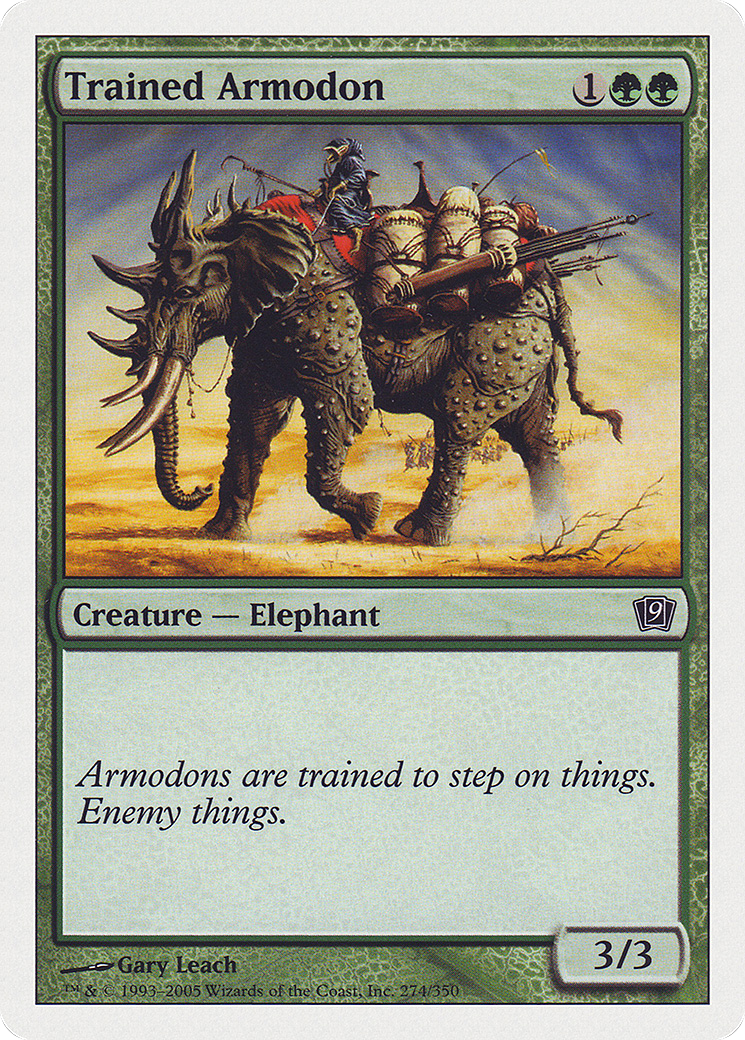 Trained Armodon (9ED-274) - 9th Edition