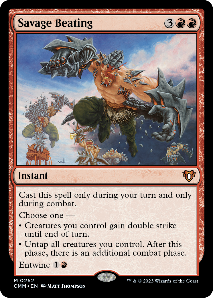 Savage Beating (CMM-252) - Commander Masters