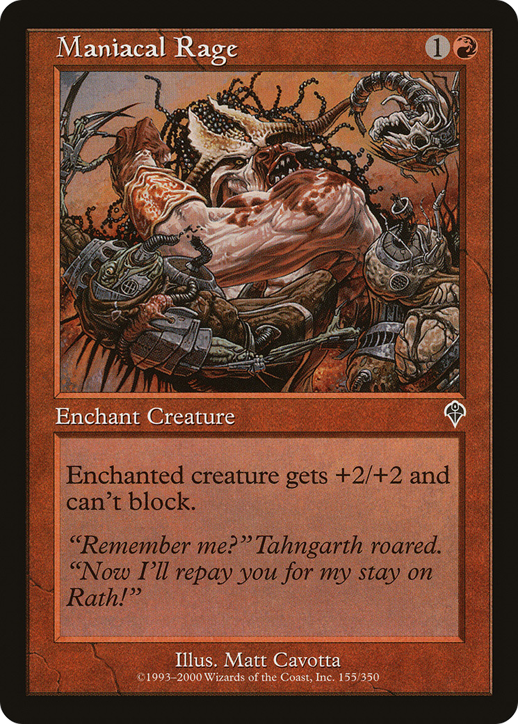 Maniacal Rage (INV-155) - Invasion Foil