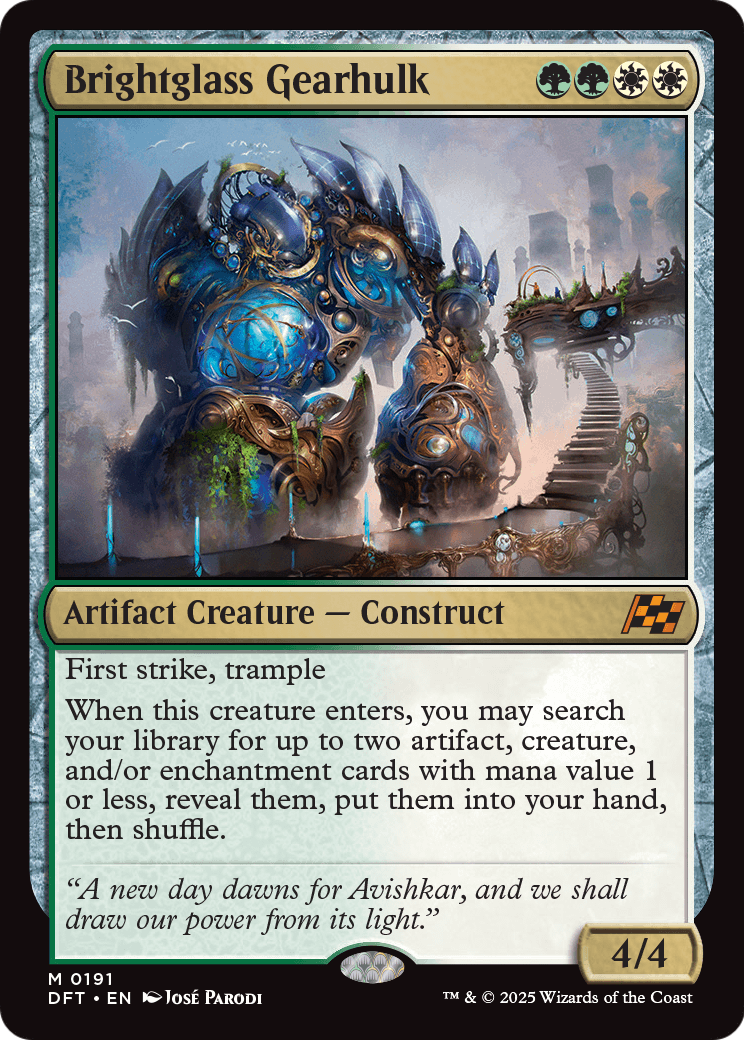 Brightglass Gearhulk (DFT-191) - Aetherdrift Foil