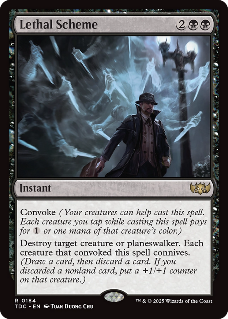 Lethal Scheme (TDC-184) - Commander: Tarkir: Dragonstorm