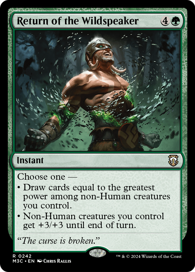 Return of the Wildspeaker (M3C-242) - Modern Horizons 3 Commander