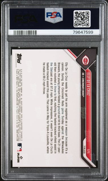 2023 Topps Now #575 Elly De La Cruz PSA 10 | Eastridge Sports Cards