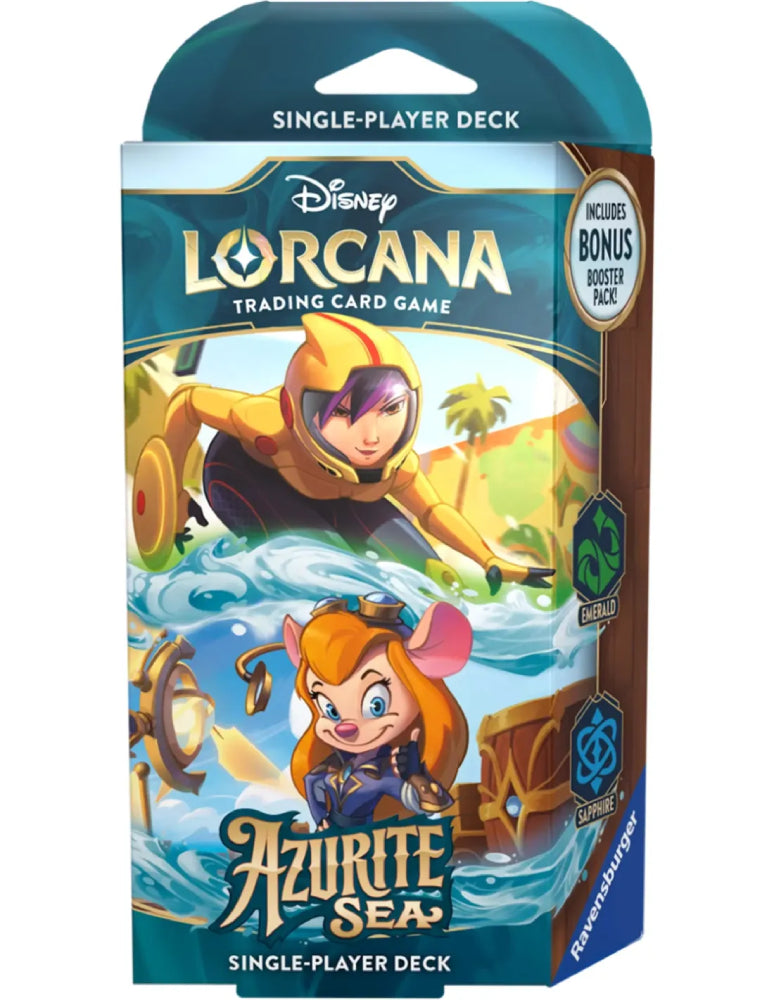 Disney Lorcana: Azurite Sea Starter Deck - Emerald / Sapphire
