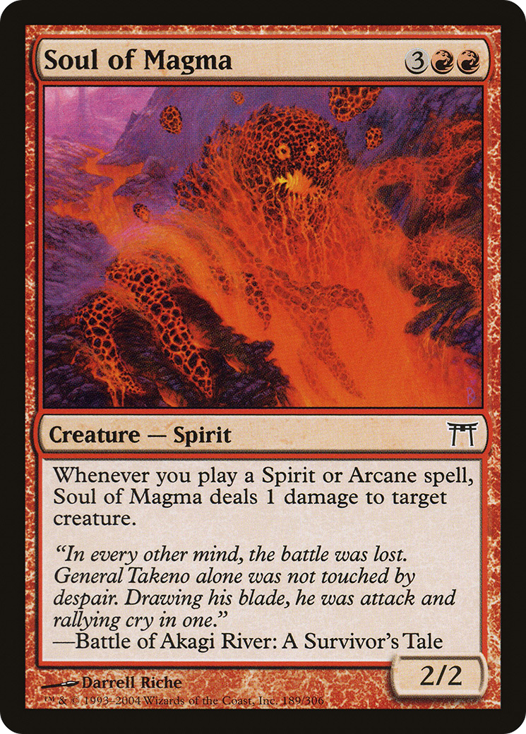 Soul of Magma (CHK-189) - Champions of Kamigawa Foil