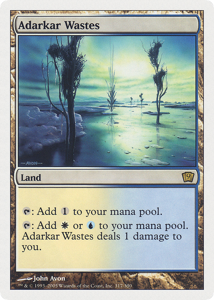 Adarkar Wastes (9ED-317) - 9th Edition Foil