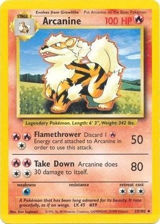Arcanine (023/102) [Base Set] - Uncommon