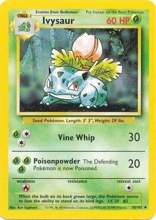 Ivysaur (030/102) [Base Set] - Uncommon