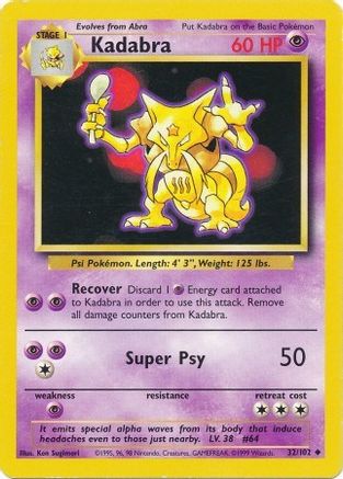 Kadabra (032/102) [Base Set] - Uncommon