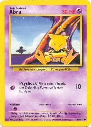 Abra (043/102) [Base Set] - Common
