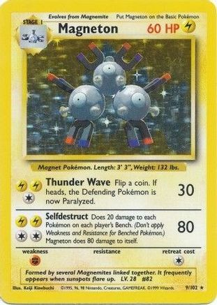 Magneton (009/102) Holofoil [Base Set] - Holo Rare