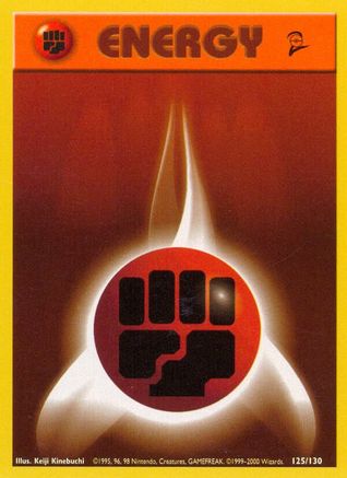 Fighting Energy (125/130) [Base Set 2] - Common