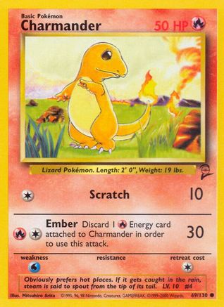 Charmander (069/130) [Base Set 2] - Common