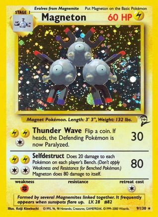 Magneton (009/130) Holofoil [Base Set 2] - Holo Rare