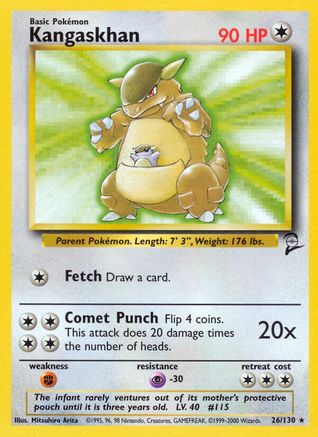 Kangaskhan (026/130) [Base Set 2] - Rare