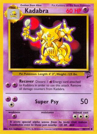 Kadabra (046/130) [Base Set 2] - Uncommon