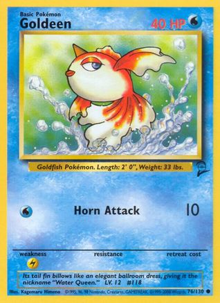 Goldeen (076/130) [Base Set 2] - Common