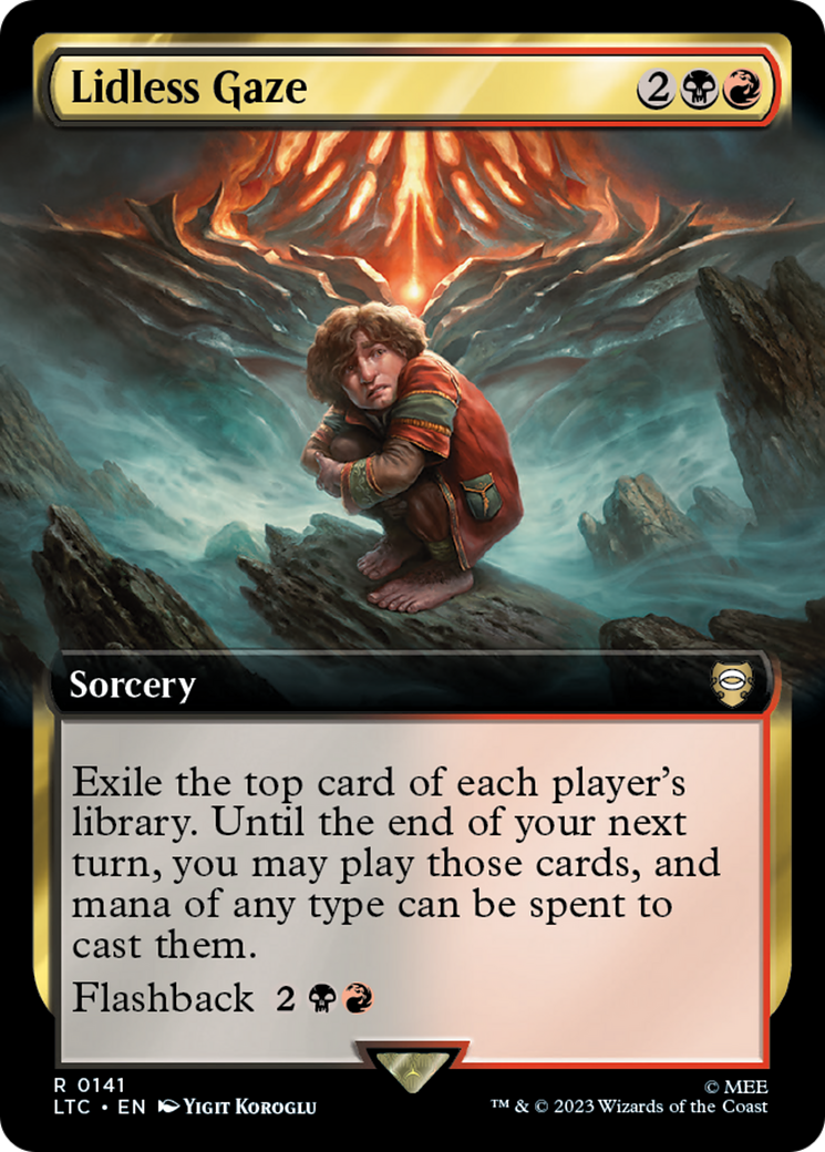Lidless Gaze (Extended Art) (LTC-141) - Tales of Middle-earth Commander: (Extended Art) Foil