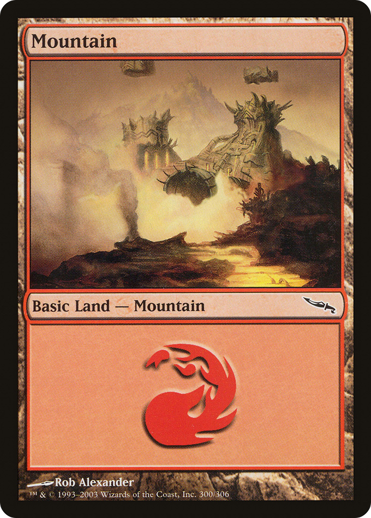 Mountain (300) (MRD-300) - Mirrodin Foil