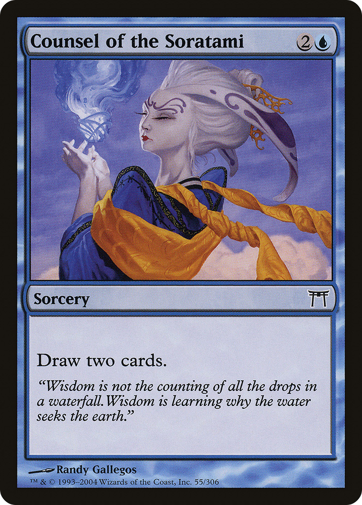 Counsel of the Soratami (CHK-055) - Champions of Kamigawa Foil