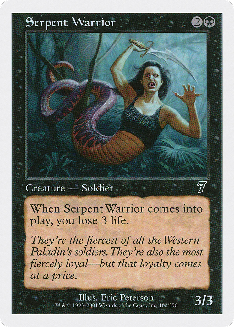 Serpent Warrior (7ED-162) - 7th Edition Foil