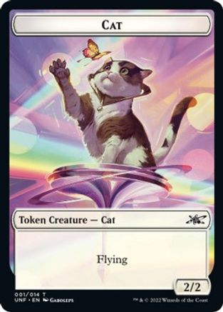 Cat // Treasure (12) Double-sided Token (UNF-) - Unfinity Foil