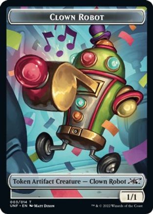 Clown Robot (003) // Balloon Double-sided Token (UNF-) - Unfinity Foil