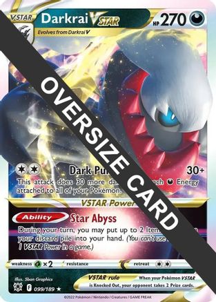 Darkrai VSTAR (99/189) Holofoil [Jumbo Cards] - Promo